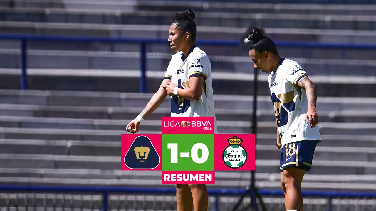 Liga MX Femenil: Pumas vs. Santos RESUMEN goles y marcador Jornada 5 Clausura 2026