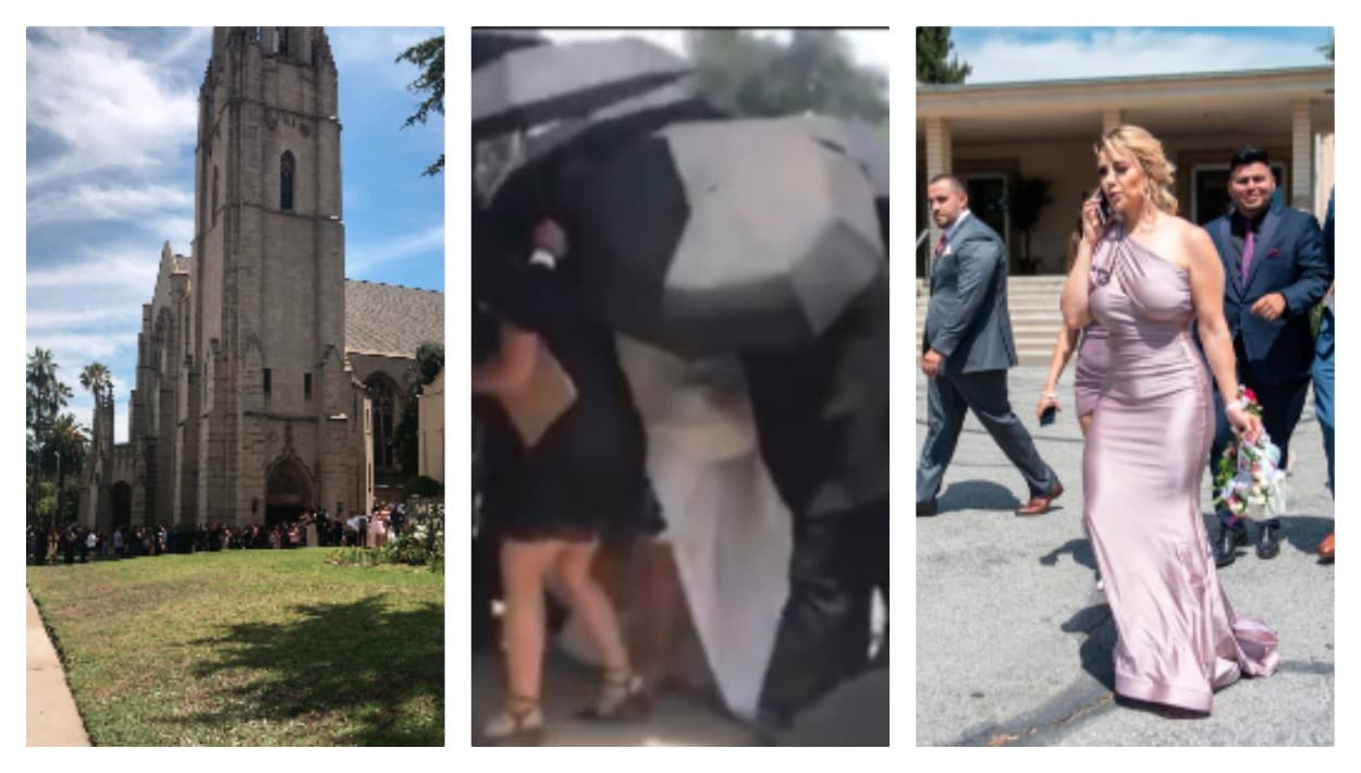 Chiquis se ocultó con paraguas y Lorenzo entró por otro lado: así fue la boda que no vimos 