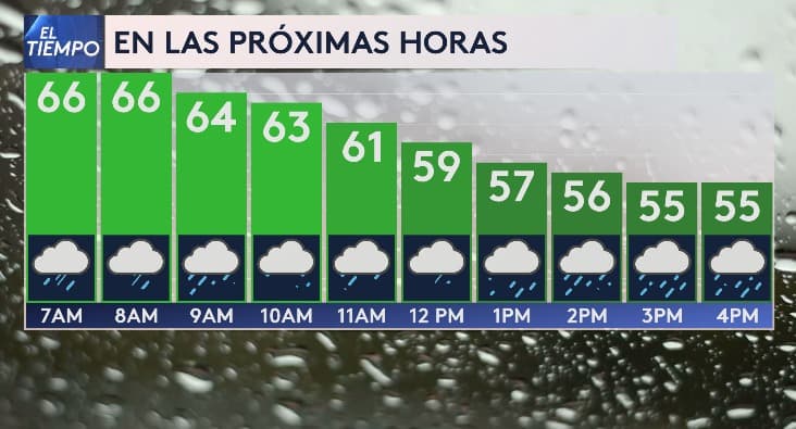 Estas son las temperaturas en las próximas horas, el bajón se verá a eso de las 3pm y 4pm. Si vas a salir, sal abrigado.