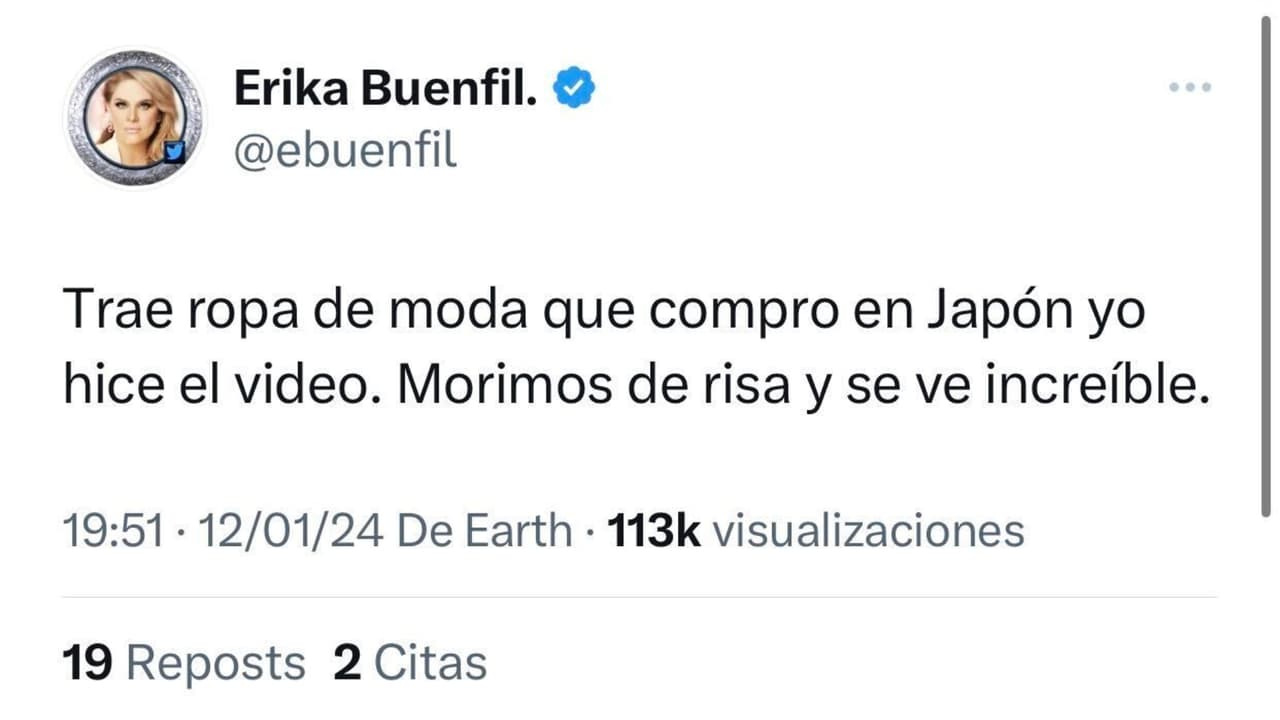 Erika Buenfil también se refirió al atuendo que su hijo Nicolás traía puesto en el video que desató la polémica.