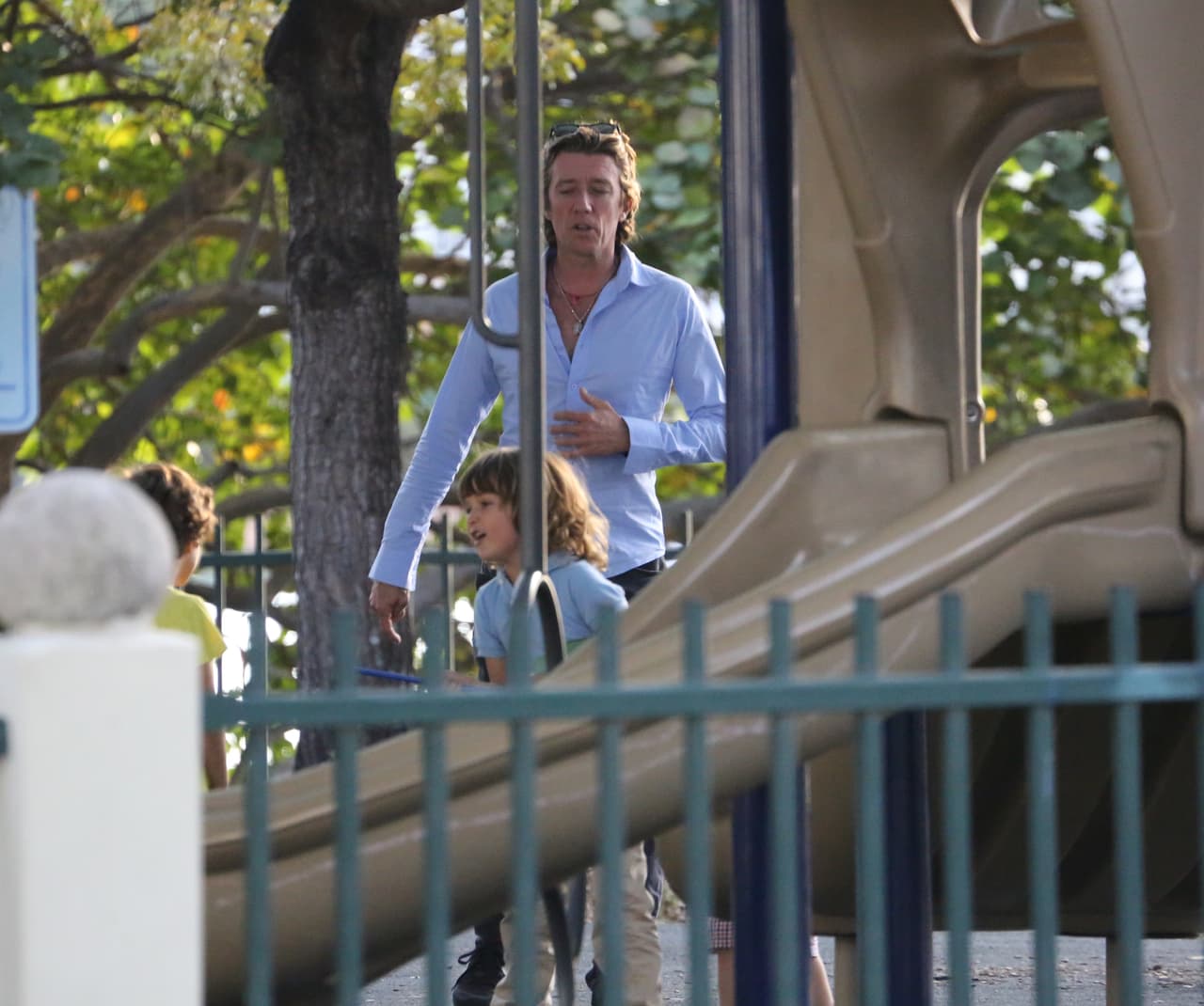 Colate siempre estuvo atento a su hijo.