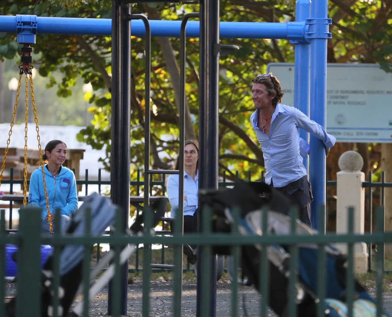 Colate aprovechó para jugar también un poco.