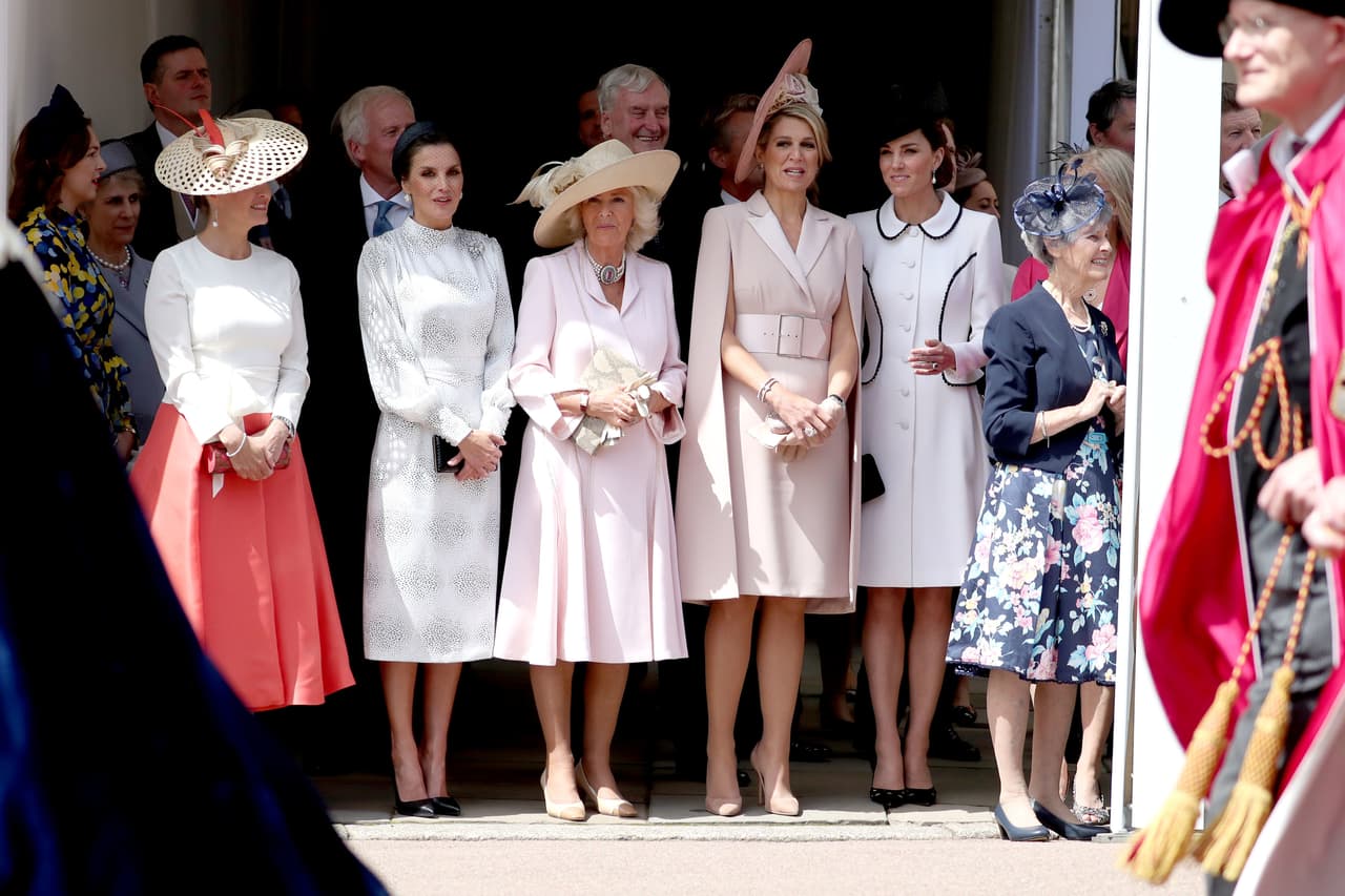 Esta mañana en el castillo de Windsor se dieron cita lo más fashionista de la realeza europea. 
<br>