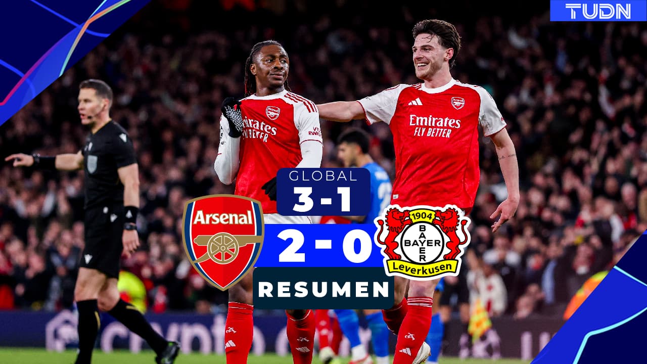 Resumen | Arsenal derrota al Leverkusen y se instala en Cuartos de Final