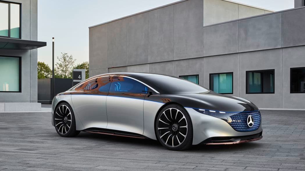 Mercedes-Benz Vision EQS presentado en el Auto Show de Frankfurt 2019.