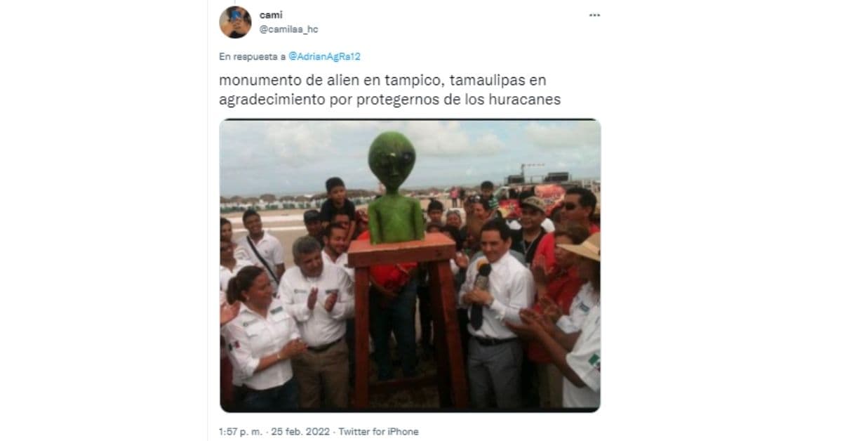 Monumento al alien en Tamaulipas