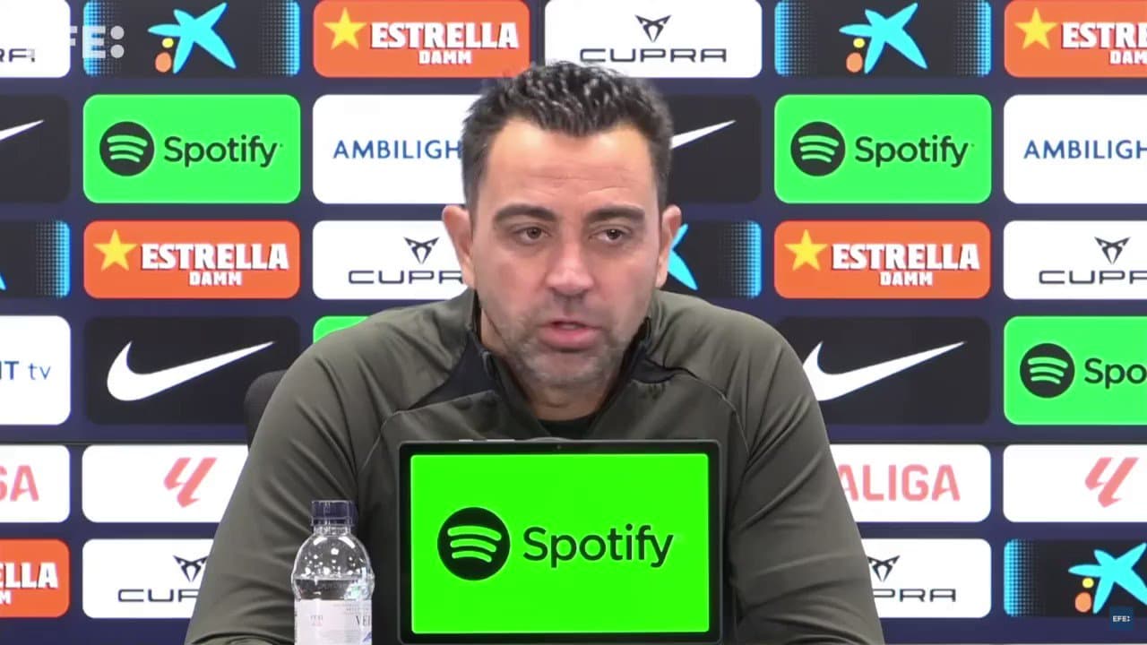 Xavi afirma que el Barcelona no está en crisis pero sí en “un bache”