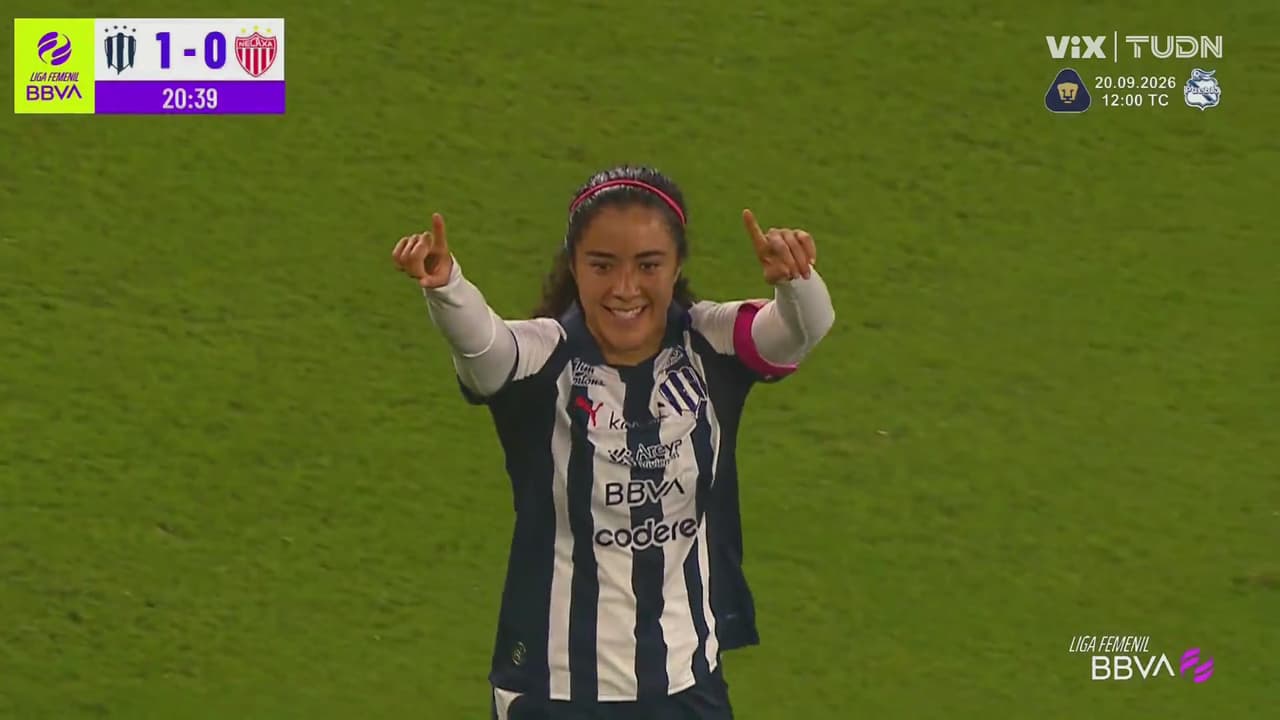 ¡Rayadas coloca el 1-0! Magistral definición de la 'China' García