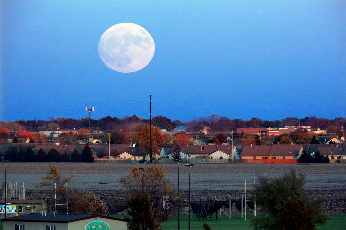 Toma de la superluna en Illinois