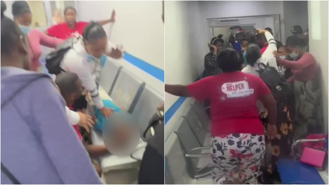 <b>Estudiantes de una escuela sufren un ataque de pánico: aseguran que vieron al diablo</b>
<br>
<br>Varios estudiantes de una escuela en Baní, República Dominicana, fueron trasladados a un hospital de emergencia tras sufrir un ataque de pánico. Los alumnos se retorcían, gritaban y deliraban mientras el personal médico intentaba auxiliarlos. Los menores presentaron un cuadro de pánico tras ver supuestamente al diablo en el centro educativo.