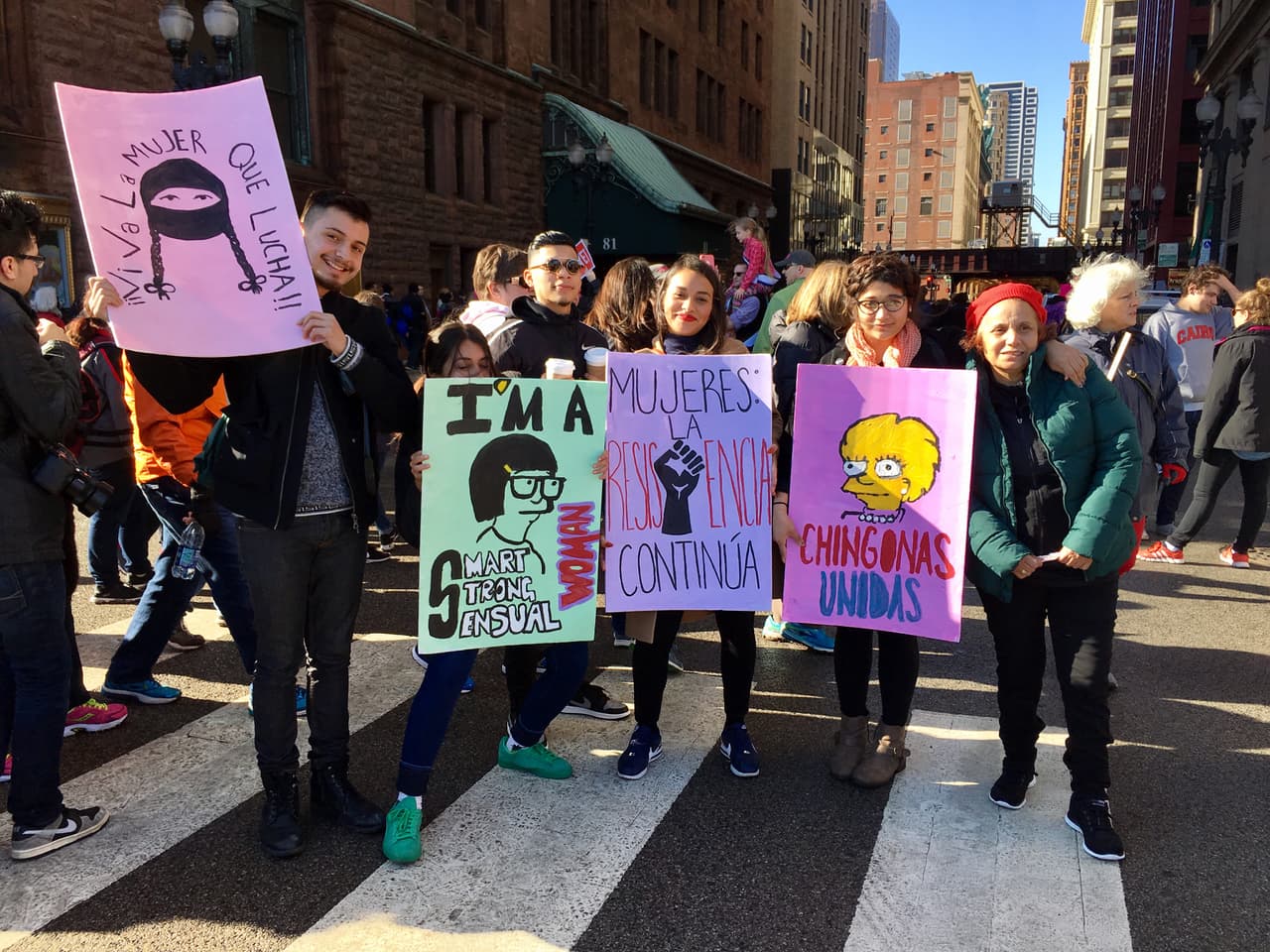 La presencia hispana se dejó sentir.