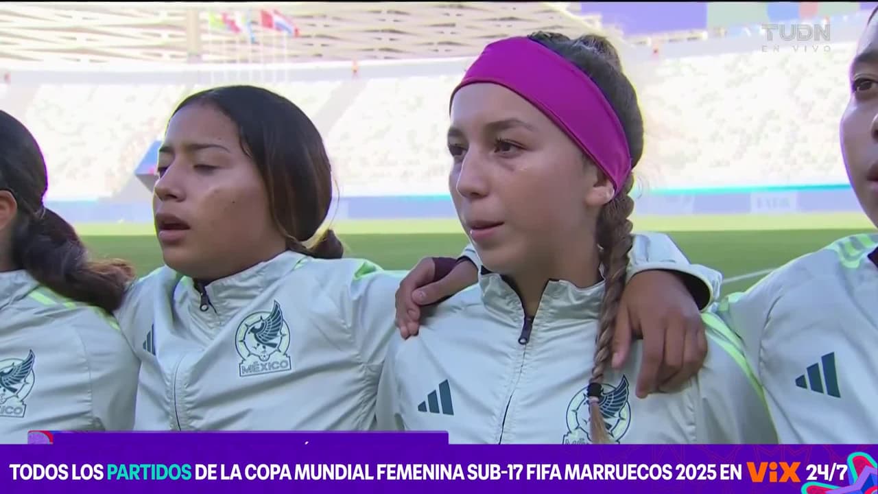 ¡El himno mexicano! Por el tercer lugar contra Brasil