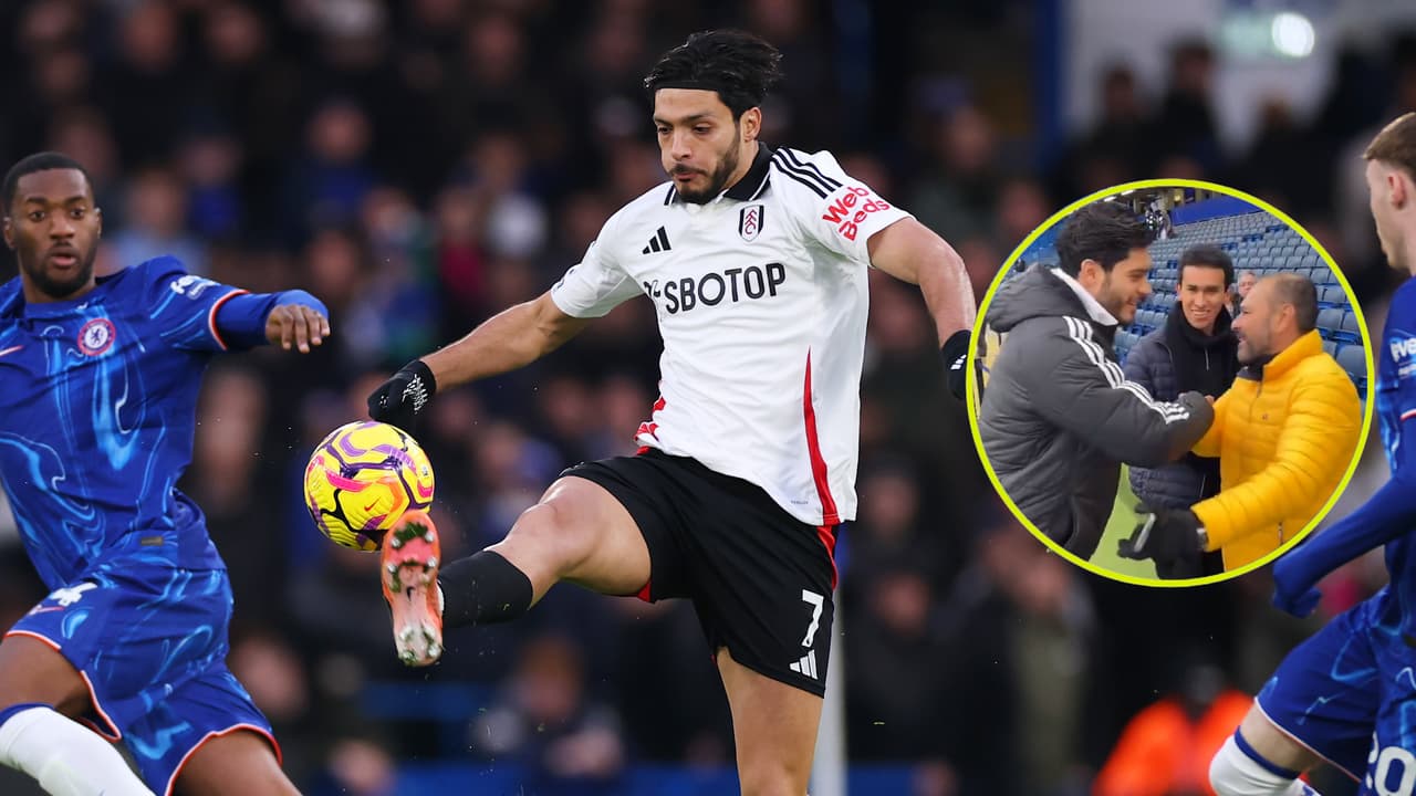 Raúl Jiménez saluda y se toma fotos con fans mexicanos en Stanford Bridge