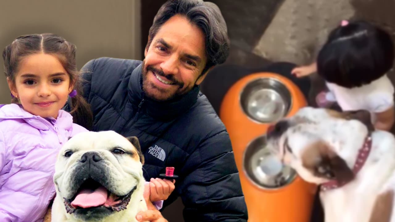 Eugenio Derbez demuestra que su hija Aitana y su mascota siempre han compartido todo (hasta las croquetas de perro)