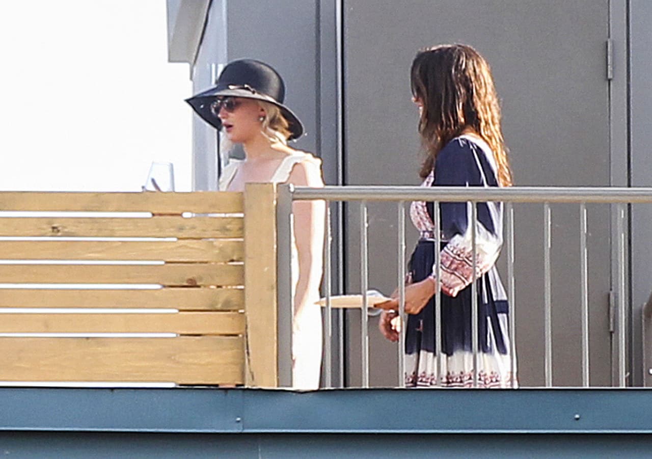 Festejaron en la azotea de un edificio en Vancouver.