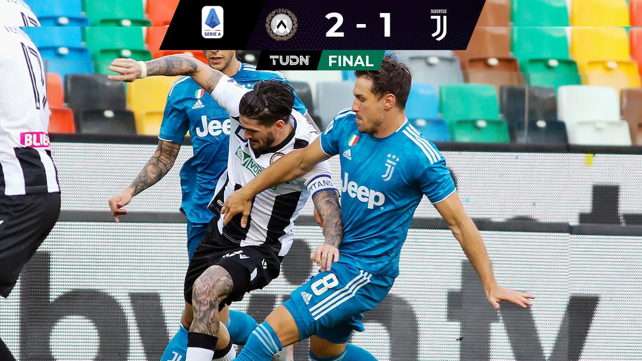 Udinese sorprende a Juventus y le agua la fiesta por el Scudetto