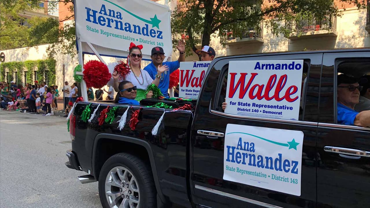 Representantes estatales Ana Hernández y Armando Walle.