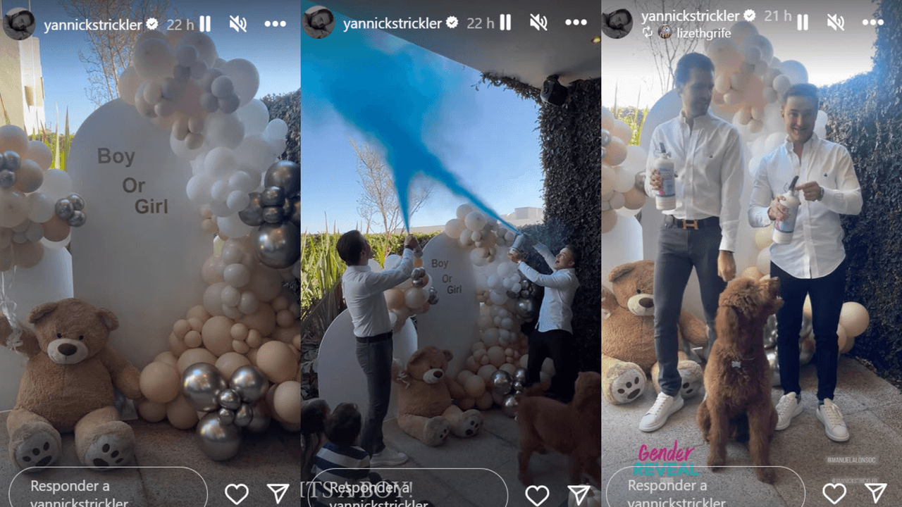 Yannick Strickler, hijo del actor René Strickler, y su esposo Manuel Alonso revelaron este fin de semana que esperan un bebé.