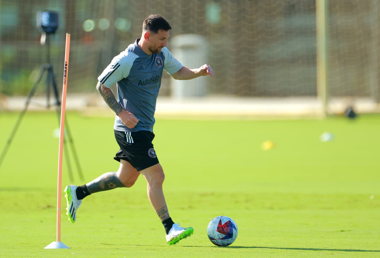 Messi entrenó por primera vez en las instalaciones del club en Fort Lauderdale.