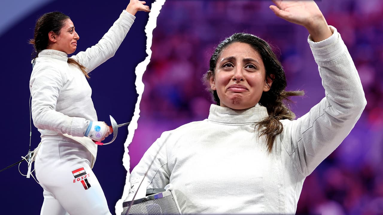 Nada Hafez compitió con 7 meses de embarazo en esgrima y la criticaron: ¿hizo trampa?