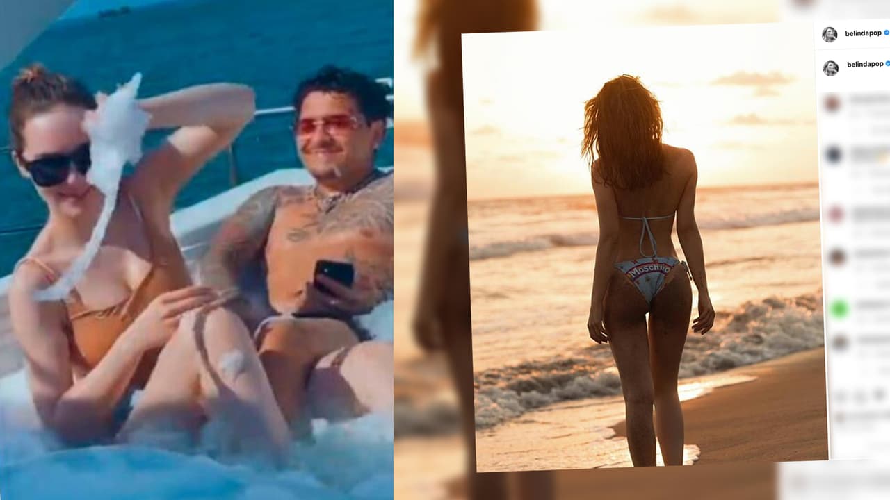 Belinda recibió el año en bikini y causó revuelo en las redes sociales