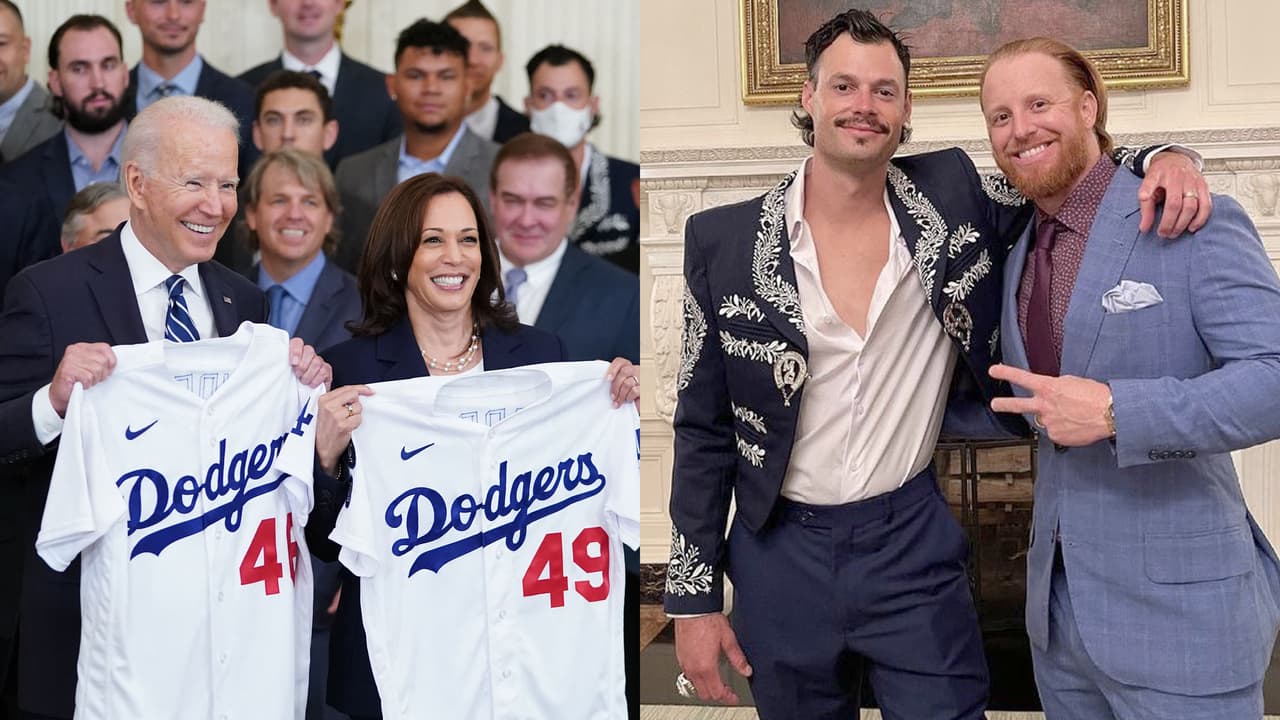 El pelotero de los Dodgers que se puso un saco de mariachi en su visita a la Casa Blanca