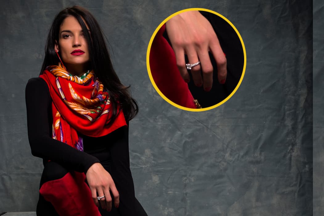 Y es que Natalia llamó mucho la atención durante los ensayos por el tremendo anillo que lució.