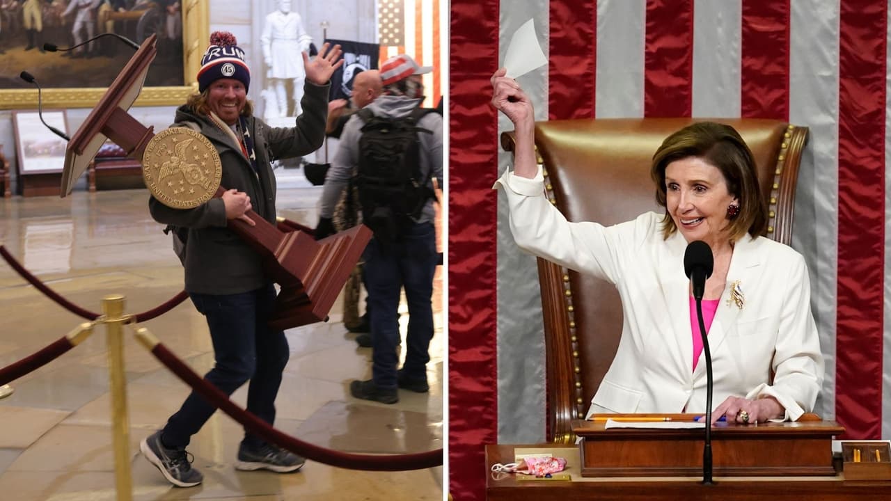El hombre que tomó el atril de Nancy Pelosi durante el asalto al Capitolio se declara culpable