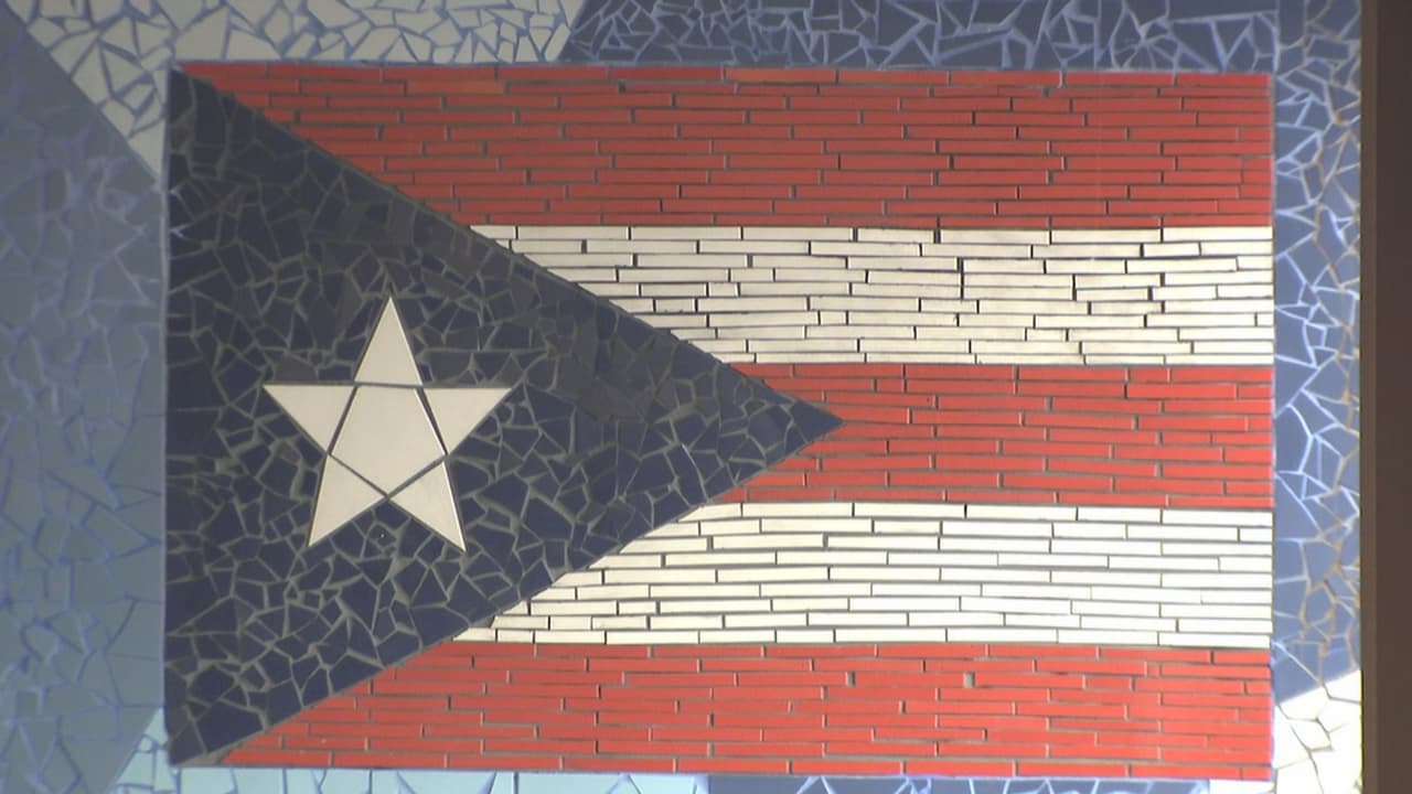 La obra mural fue develada en la estación Healy, luego de que se inaugurara la nueva estación.