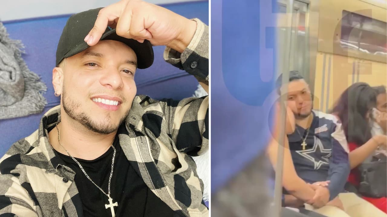 Cachan a Lorenzo Méndez en el metro dormido y con una mujer: la critican de “fodonga”