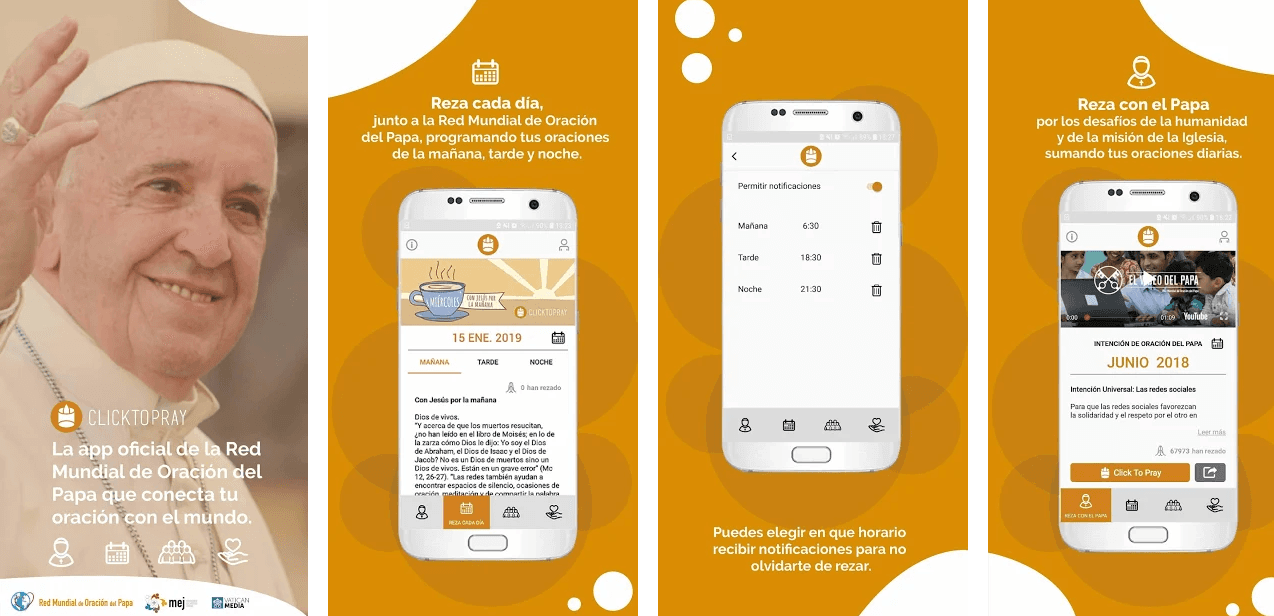 El Papa Francisco crea su perfil dentro del app 'Click to Pray'