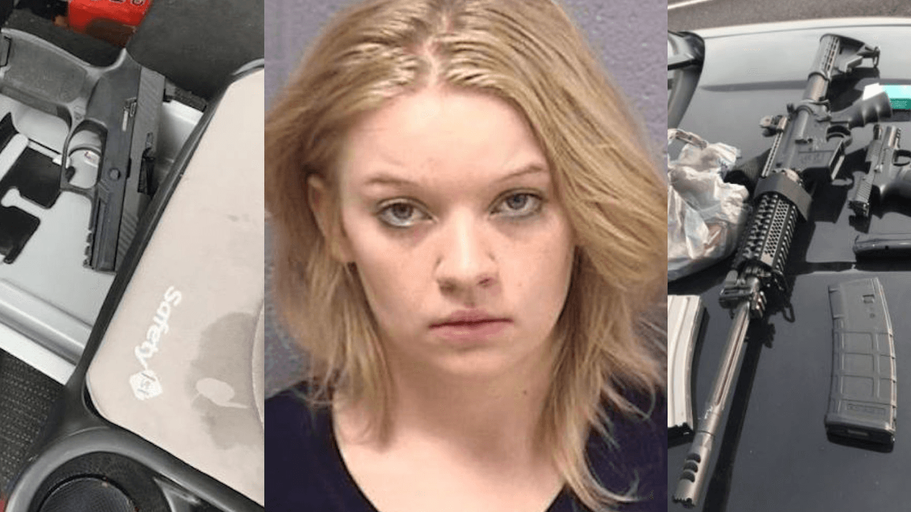 Conducía su auto con un rifle AR-15, una pistola y un niño de 3 años