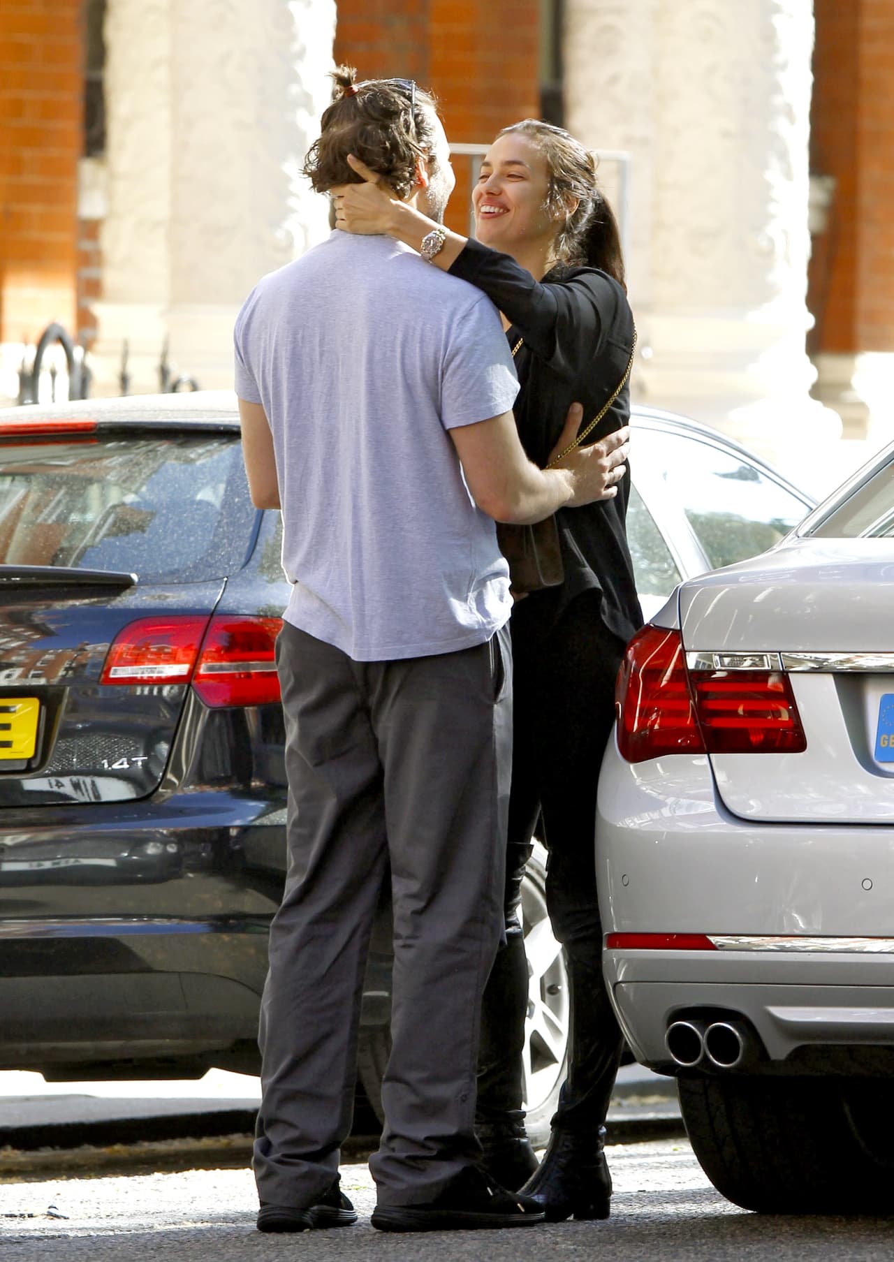 La supermodelo se nota encantada con el nominado al Óscar.