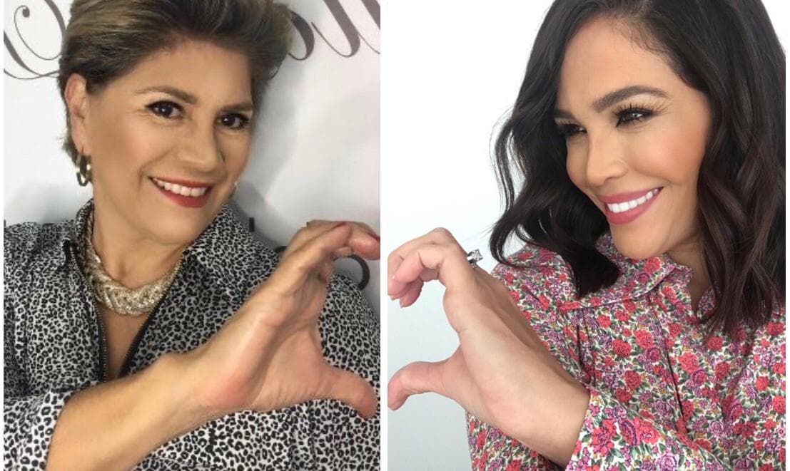 María Goretti y Karla Martínez lucen como dos gotas de agua y con la bella sonrisa que las distingue.