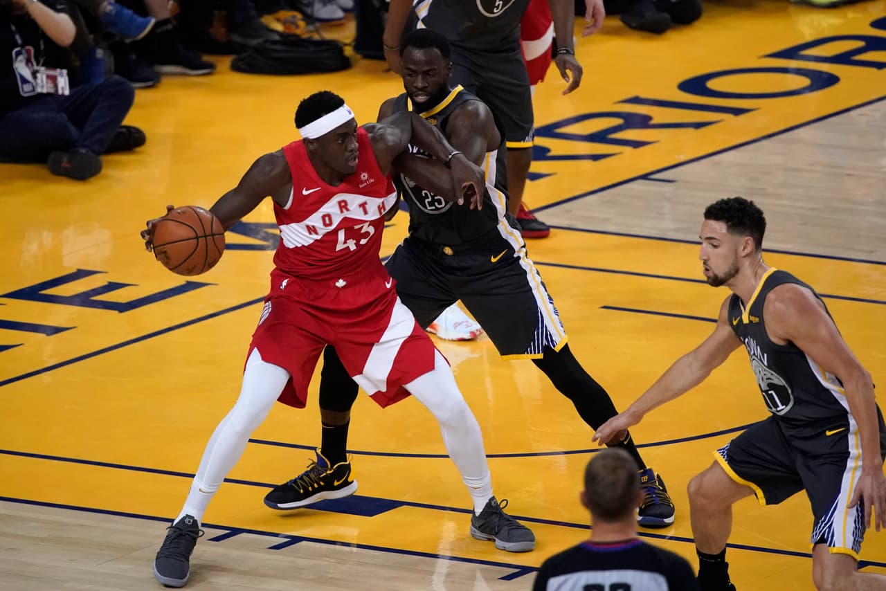 Pascal Siakam (43) también tuvo un buen inicio de partido, con ocho unidades tras los 12 primeros minutos de acción.