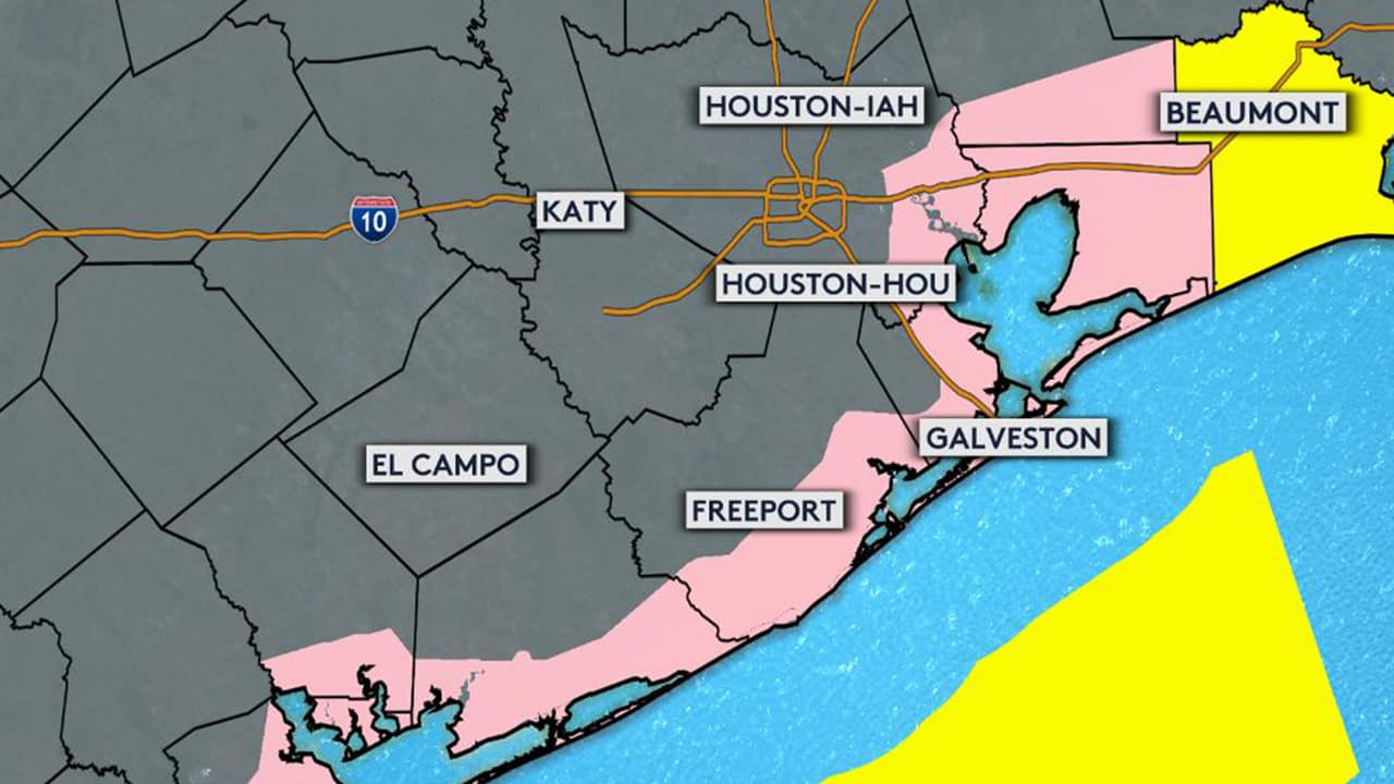 Emiten aviso por tormenta tropical para varios condados de la costa de Texas