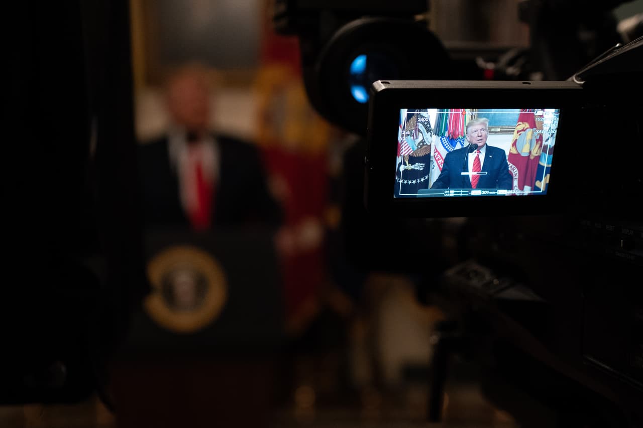 El presidente habló desde la Sala de Recepción Diplomática de la Casa Blanca.
