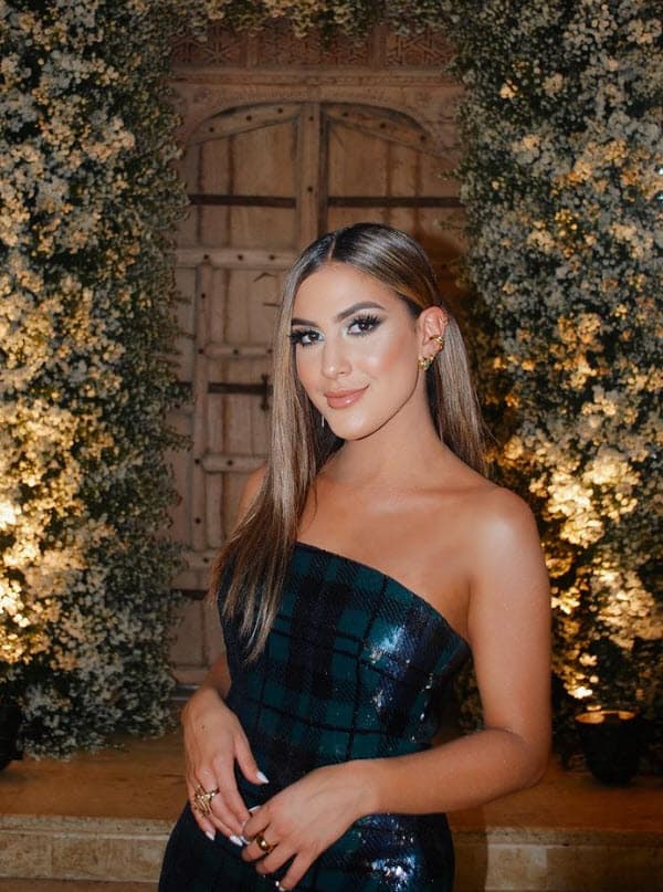 Así lució la presentadora 
<b>Jessica Rodríguez</b> en la boda de Francisca y Francesco.