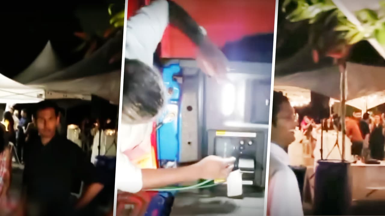 Camioneta pickup salva la celebracion de una boda usando su generador