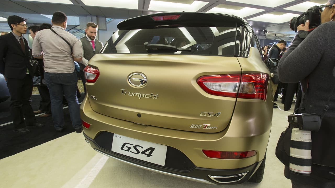 La marca china de autos Trumpchi va a tener que cambiarse de nombre antes de poder rodar en EEUU