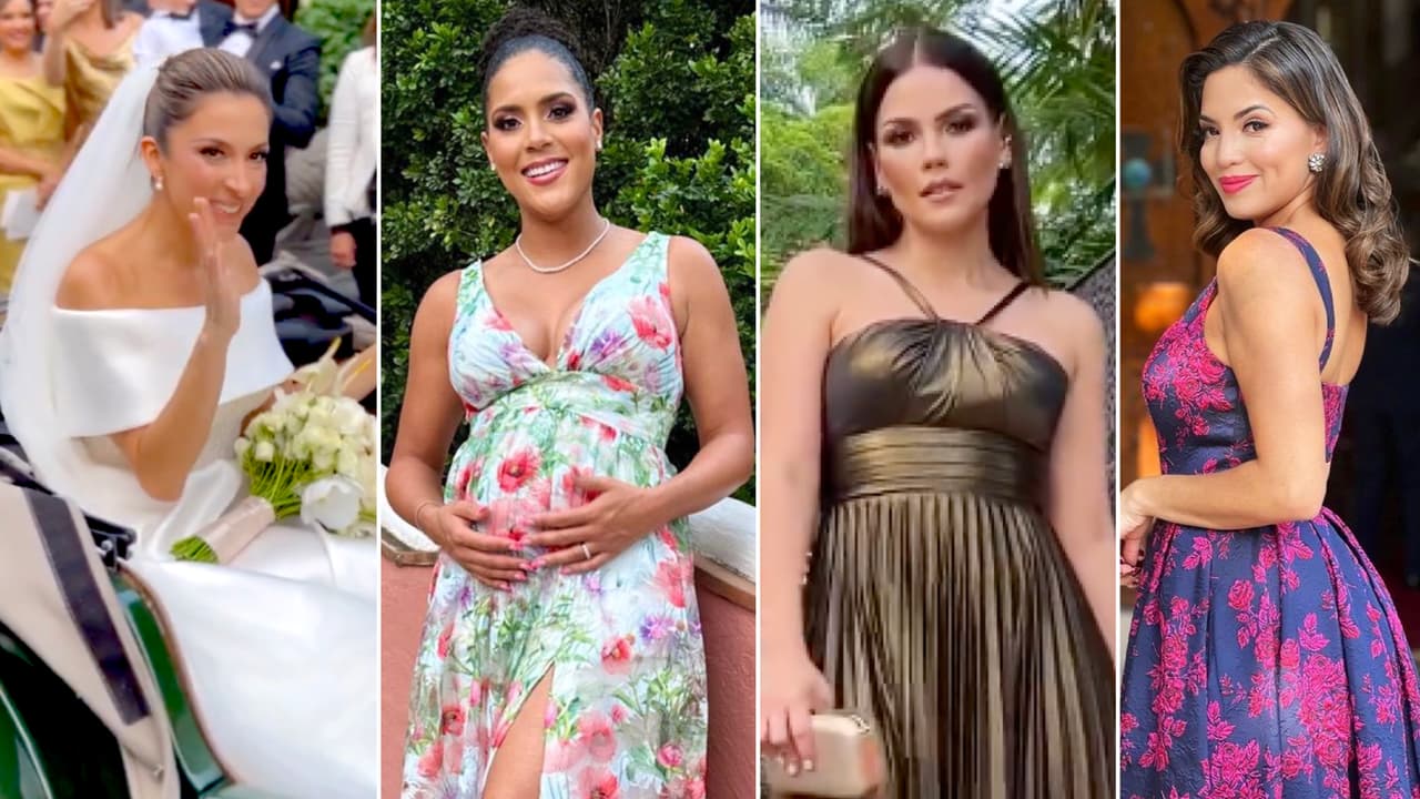 La boda de Maity Interiano fue una pasarela de elegancia: los looks de Francisca, Karina Banda y más famosas