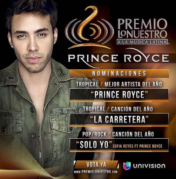 ¿Será una de ellas el triunfo en Premio Lo Nuestro 2017?