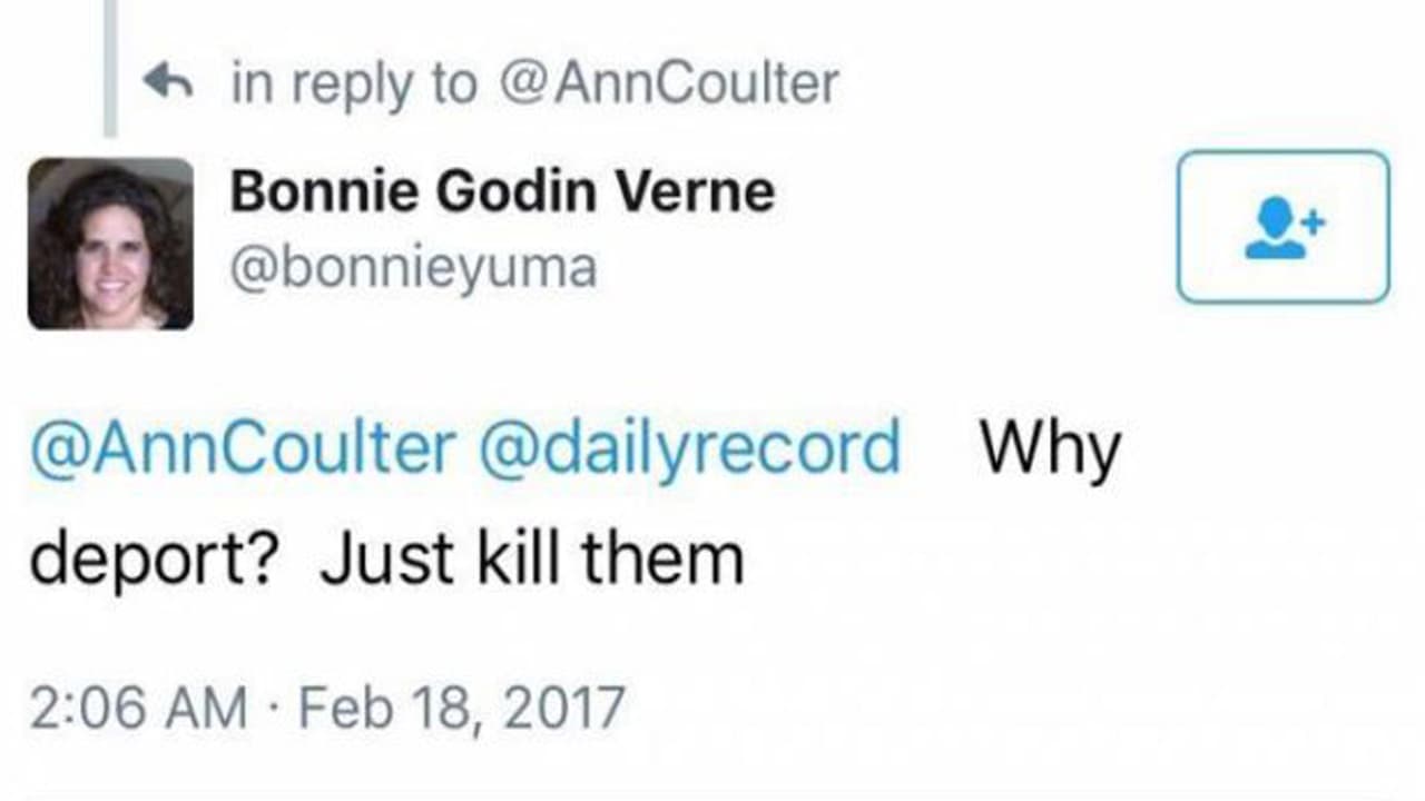 "¿Por qué deportarlos? Solo mátenlos": el tuit de una maestra de Arizona que le costó su puesto