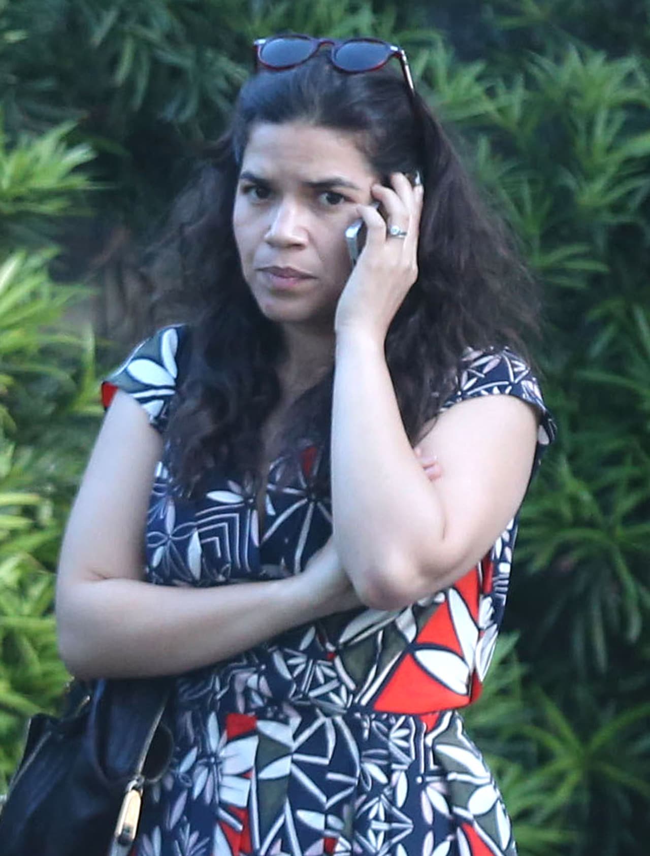 Los fotógrafos captaron a America un "poquito" de malas.