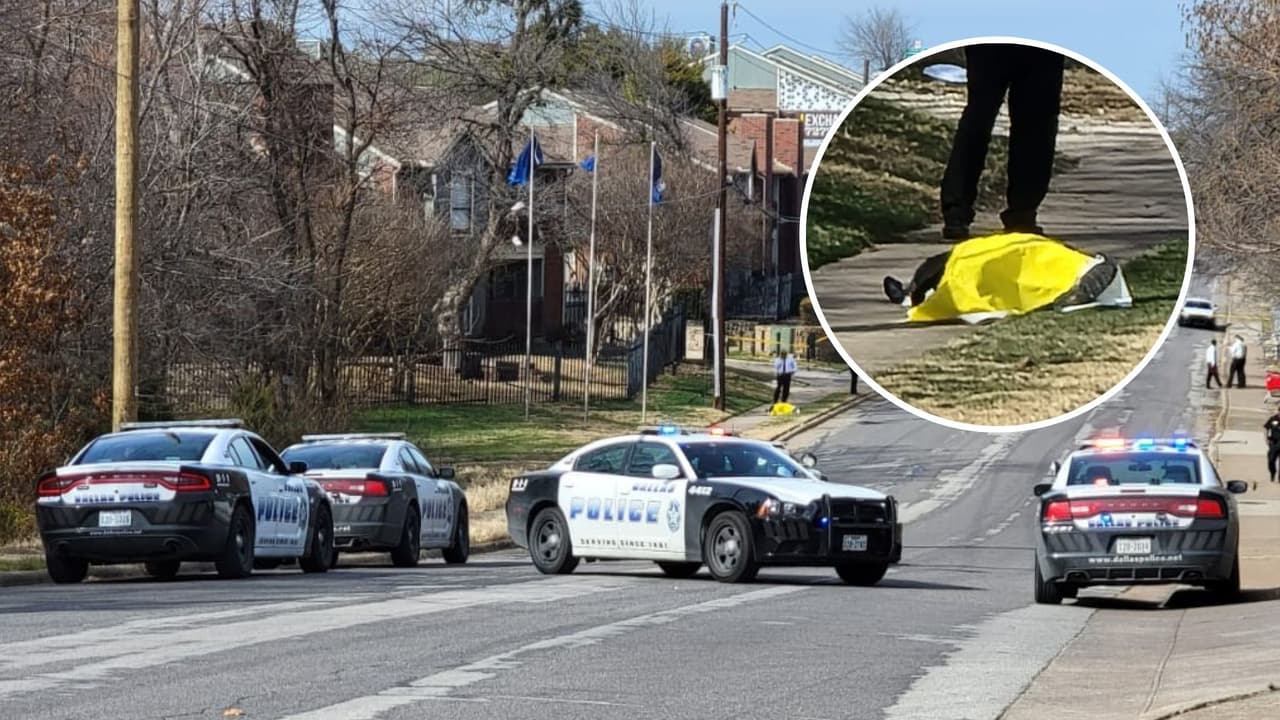 A plena luz del día, matan a tiros a un hombre y dejan su cuerpo en una banqueta al sur de Dallas