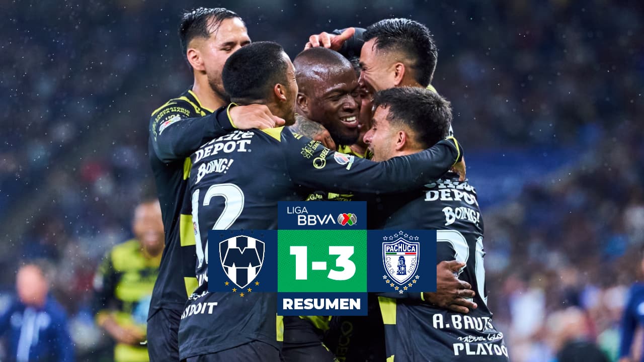Resumen | ¡Tuzos derrota a Rayados! Monterrey empezó ganando pero Pachuca le dió la vuelta con golazos