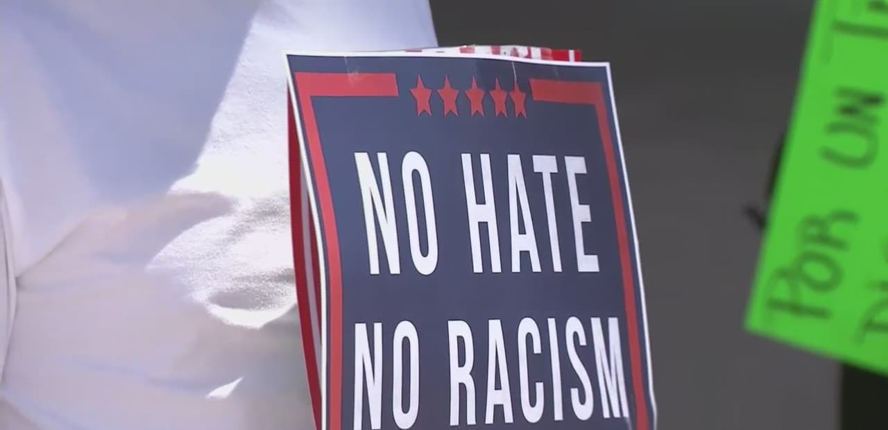 Un reducido grupo de personas marcharon y pidieron una Reforma Migratoria para todos