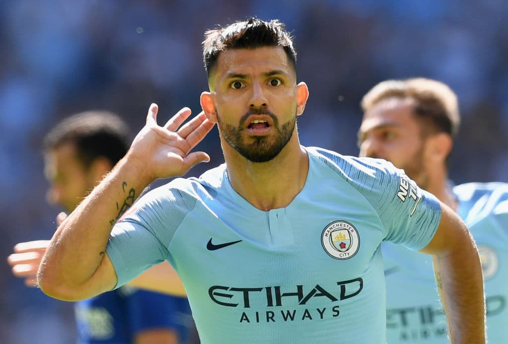 <b>Sergio Agüero</b>. El delantero argentino juega para el Manchester City en la Premier League y para la Selección de Argentina.