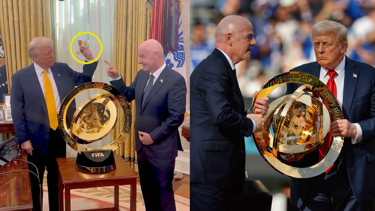 ¿Y Chelsea? Trump se quedó con el trofeo original del Mundial de Clubes
