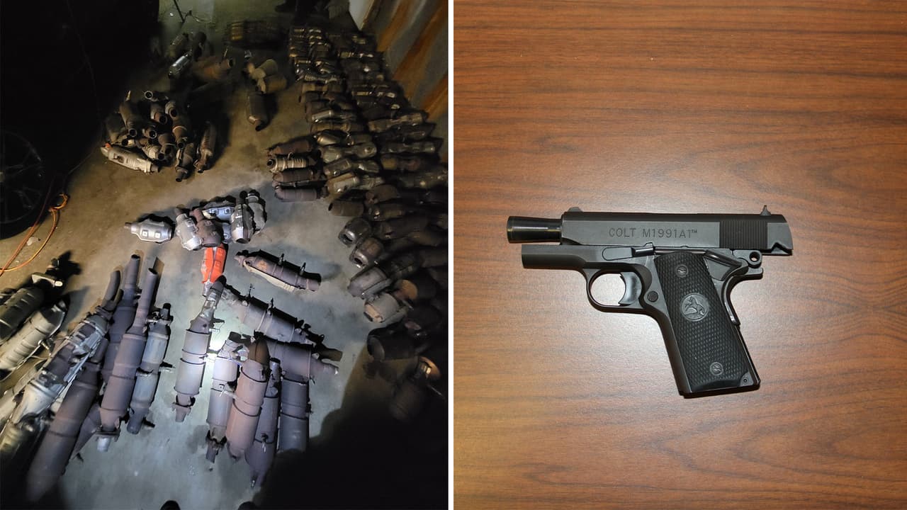 Además, las autoridades localizaron en el sitio varias sierras eléctricas, dinero en efectivo y una pistola calibre .45 con cartuchos útiles y algunos cargadores adicionales.